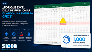 Hoja de cálculo Excel con múltiples fórmulas para conciliación bancaria — limitaciones a escala